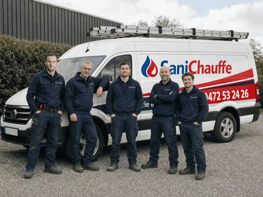 Team van Sanichauffe — lekdetectie in Asse