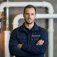 Technieker van Sanichauffe beschikbaar