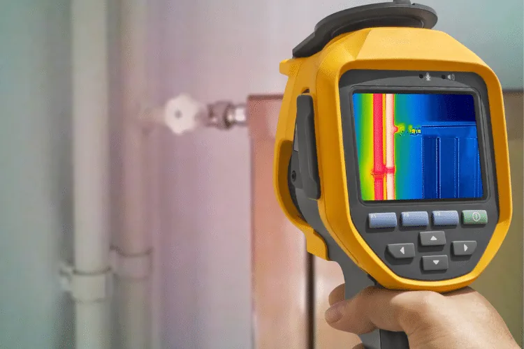 Lekdetectie met een thermische camera